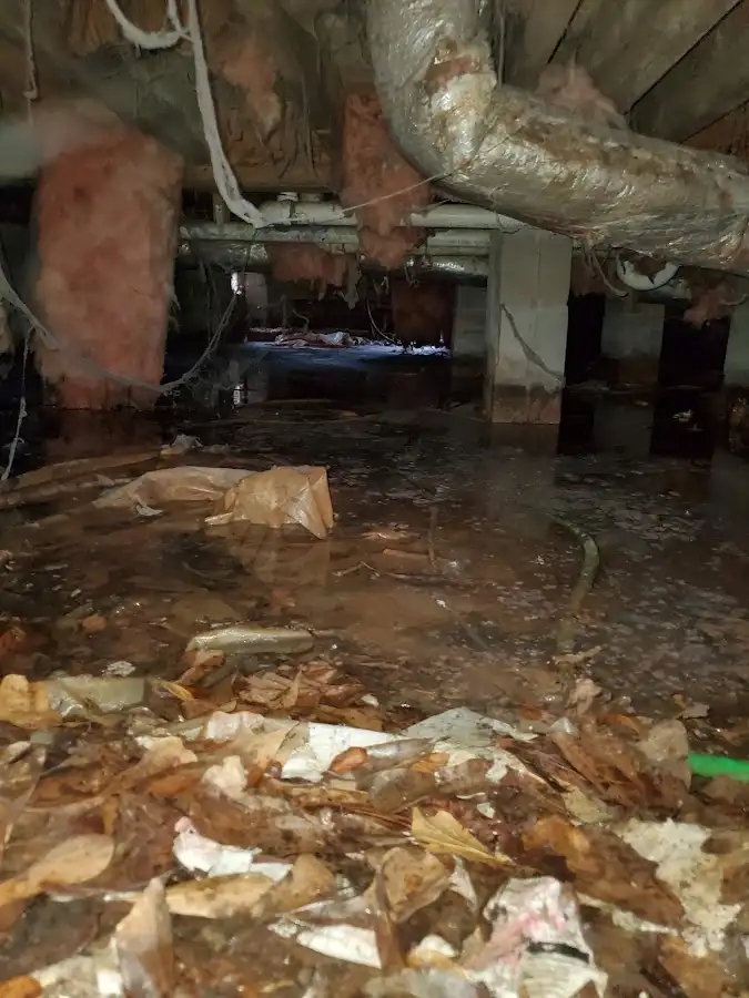 Crawl space flood assessment for Commercial Water Damage Restoration in The Village