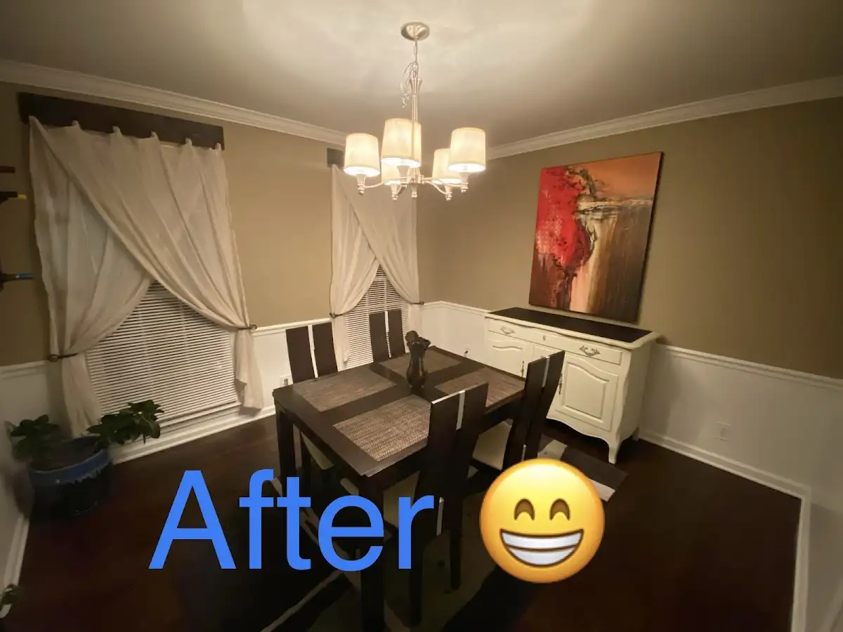 Professional dining room restoration after water damage in The Village