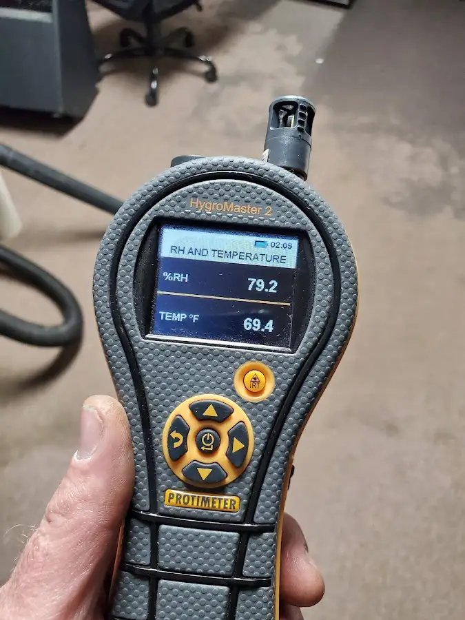 Moisture meter humidity assessment for Mold Remediation & Removal in The Village
